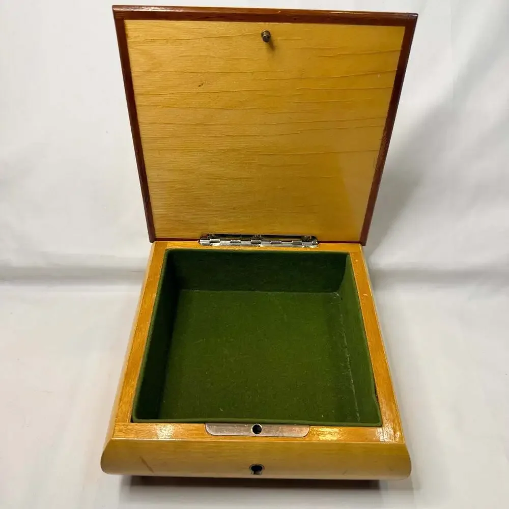 Vintage Sorrento Italian Inlaid Wood Floral Jewelry Trinket Box
